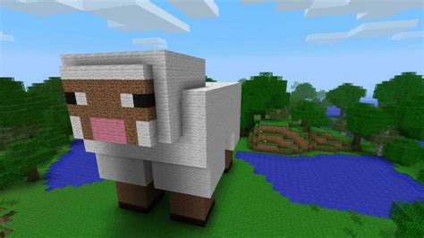 Minecraft sheep statue